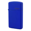 Zippo 1630ZL Slim Royal Blue Matte With Zippo Logo - Refillable Windproof Lighter