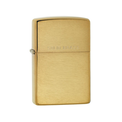 Zippo 204 Brushed Solid Brass - Refillable Windproof Lighter