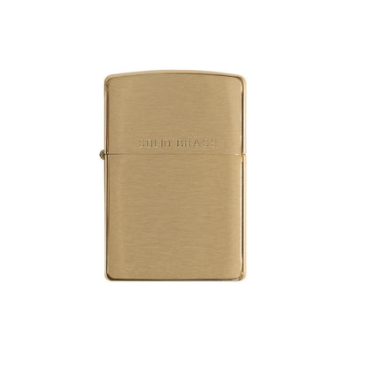 Zippo 204 Brushed Solid Brass - Refillable Windproof Lighter