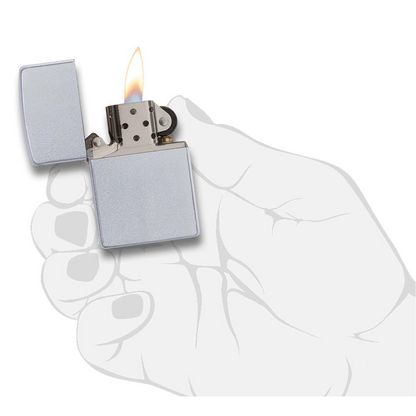 Zippo 205 Classic Satin Chrome - Refillable Windproof Lighter