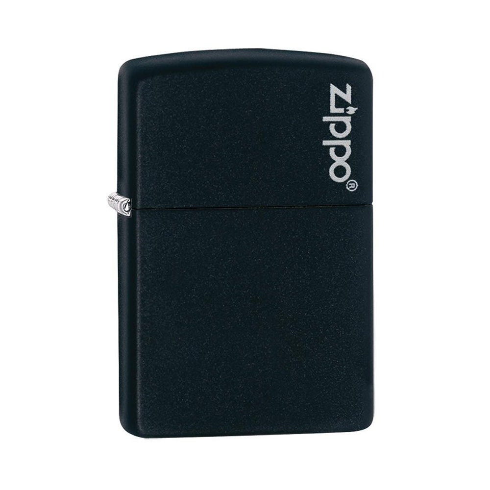 Zippo 218ZL Black Matte With Zippo Logo - Refillable Windproof Lighter