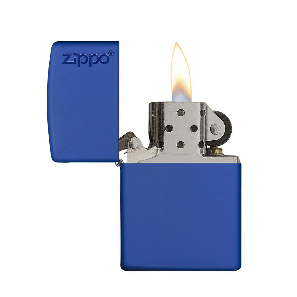 Zippo Royal 229ZL Blue Matte With Zippo Logo - Refillable Windproof Lighter